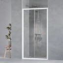 Macro Design Flow Dusjnisje 2D 100-105 cm, Alu Matt/Klart glass