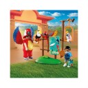 Playmobil Dyrehage Maskot med Papegøyekostyme og Fargerike Figurer