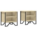  Nattbord sonoma eik 2 stk 40x30x40 cm konstruert tre 848497