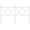  Sengegavl i metall hvit 137 cm 8721012374676