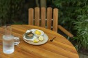 Grythyttan Stålmöbler Bord 9A Teak/galvanisert 100 cm Natur