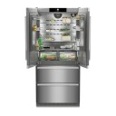 Liebherr CBNste 8872-20 522L Side-by-side Kombiskap i Rustfritt Stål med BioFresh