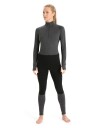 Icebreaker W Zoneknit 260 Ls Half Zip Jet/hthr/blk/metro/h/cb Jet/Hthr/Blk/Metro/H/CB female M