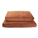 Basic Wellb Orthopedic Velvet Hundemadrass Orange 90 X 60 cm