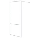 Dusjvegg hvit 90x195 cm klart ESG-glass