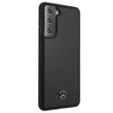 Mercedes Mobildeksel Dynamic Line for Samsung Galaxy S21+ Svart Karbon