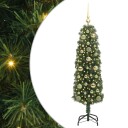 Kunstig juletre med 150 LED grønn 150 cm PVC og stål og plast
