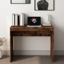 vidaXL Skrivebord røkt eik 90x40x72 cm konstruert tre