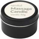 Sinful Vanilje Massasjelys 30 g - Hvit - Hvit