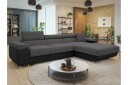 Gabina Sofa med Divan 3 seter   Grå/Svart