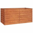 vidaXL Plantekasse grå 160x80x77 cm cortenstål