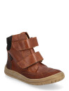 ANGULUS Boots   Flat   With Velcro   Brown   26