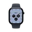 Apple Watch Series 12 46mm Smartklokke med Nattblå Keramikk og Marineblå Sport Band