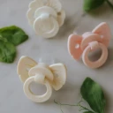 Elodie Details Pacifier Binky Bow Nb Misty Pink Pink ONE SIZE