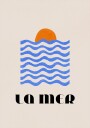 La Mer Abstract Ocean Poster No. 03 Plakat Plakat / 21x30cm