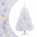 vidaXL Kunstig sammensatt juletre med 150 LED Hvit 150 cm PVC og Stål