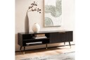 Lavbord Wohnling Sponplate Svart Foliert med 2 Dører Oppbevaringsbrett Moderne  