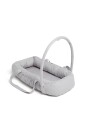 Alice &  Fox ASTRID Babynest med Håndtak Lysegrå