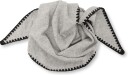 Davida Cashmere Scarf With Black Edge   LIGHT GREY   One Size