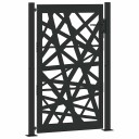 Hageport svart 100x150 cm stållampedesign