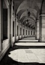 Curved Corridor Poster Plakat / 70x100cm