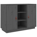 vidaXL Skjenk grå 100x40x75 cm heltre furu