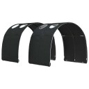 Vidaxl Seng Tunnell 2 Stk. Svart Polyester