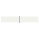 vidaXL Uttrekkbar sidemarkise 180x1000 cm kremhvit