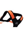 Non-stop Dogwear Rush Trekksele til hund Str. 7 Svart/Oransje
