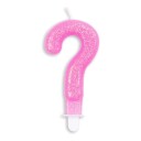 Kakelys Tall Glitter Rosa   Spørsmålstegn