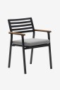 Kave Home   Armstol Bona 4 pk   Svart