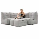 Mod 4 Corner Deluxe Modulsofa Keystone Gray