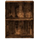 Bokhylle røkt eik 60x30x77 cm konstruert tre