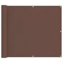 vidaXL Balkong Skjerm Brun 90 x 200 cm Oxford Stoff