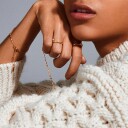 Pilgrim PARISA flat link kjede armbånd gullbelagt