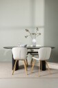 Venture Home   Spisegruppe Isolde med 4 stk stoler Lilja   Svart