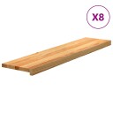  8 Stk Lysebrun 110x30x2cm Heltre Eik