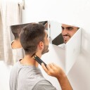 Baderomsspeil med LED - 360º SINE - Litiumbatteri