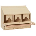 vidaXL Hekkeboks 3 rom 72x33x54 cm heltre furu