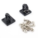 Yeah Racing Lunette Ring Tow Hook Black