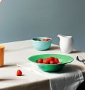 Lyngby Porcelæn Rhombe skål 32 cl Turkis