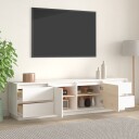 vidaXL TV-benk hvit 176x37x47,5 cm heltre furu 8720845580230