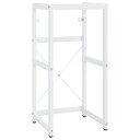 vidaXL Badehylle hvit 40x38x83 cm jern