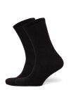Alpacasocks&Co Cotton Lifestyle 2 Pack   Black   39 42