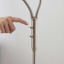 Lindby Gulvlampe Gwendolin, nikkelfarget, 2 lyskilder