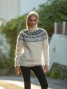 Viking Garn 2426 3B White Mustang Genser