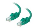 C2g Cat6 Booted Unshielded (Utp) Network Patch Cable - Koblingskabel - Rj-45 (Hann) Til Rj-45 (Hann) - 2 M - Utp - Cat 6 - Formstøpt Uten Hindringer Flertrådet - Grønn