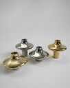 Hein Studio Doublet Lysestake 95mm Messing og Chrome