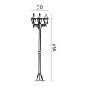 Norlys Rimini Hage Parklampe 403 Ingen, Hvit
