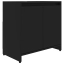 vidaXL Baderomsskap svart 60x33x61 cm sponplate
